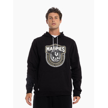 Collingwood Magpies AFL Mens Supporter Hoodie | BLACK