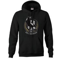 Collingwood Magpies AFL Mens Logo Hood