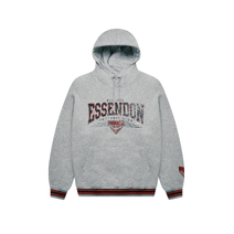 Essendon Bombers AFL Contrast Ribbed Hoody - Grey