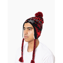 Essendon Bombers AFL Snowflake Beanie | BLACK