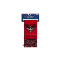 Essendon Bombers AFL Adult Ugly Scarf | BLACK