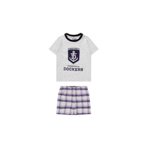 Fremantle Dockers AFL Kids Check PJ Set