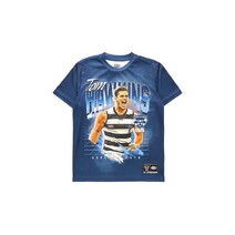 Geelong Cats AFL Mens Hawkins Poster Tee