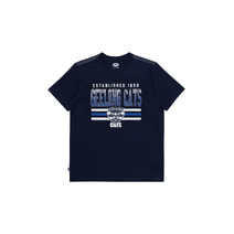 Geelong Cats AFL Youth Sketch Tee | Navy