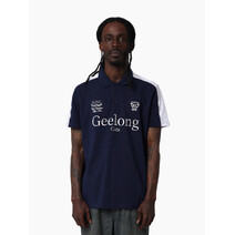 Geelong Cats AFL Mens Multi Logo Polo