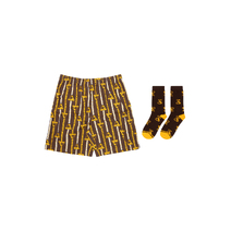 Hawthorn Hawks AFL Mens Boxer Shorts & Sock Gift Set