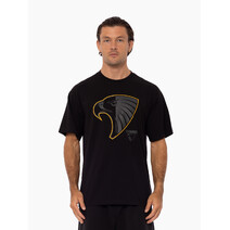 Hawthorn Hawks AFL Mens 2 Tone Logo Tee