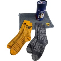 Hawthorn Hawks Sock & Towel 2-Piece Bundle