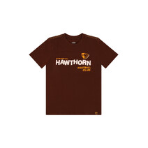 Hawthorn Hawks AFL Youth Graphic Tee | Brown