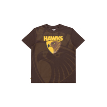 Hawthorn Hawks AFL Kids Oversize Crop Logo Tee