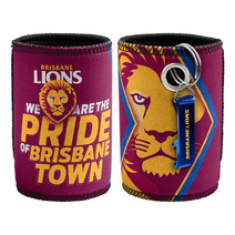 Brisbane Lions Can Cooler + Bottle Opener Pack
