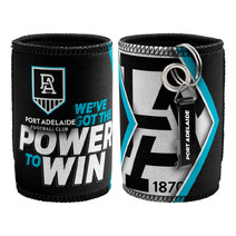 Port Adelaide Power Can Cooler + Bottle Opener Pack