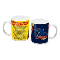 Adelaide Crows AFL Logo and Song Mug