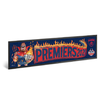 Melbourne Demons AFL 2021 GF Mark Knight Premiers P1 Bar Runner 