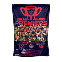 Melbourne Demons AFL 2021 GF Premiers P2 Wall Flag 100cm x 70cm