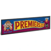 BRISBANE LIONS PREMIERS BAR RUNNER CARIC PH1