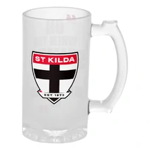 St Kilda Saints AFL Frosted Stein 500ml