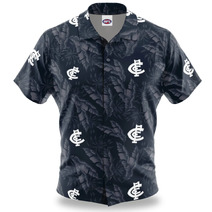 Carlton Blues  AFL Adults Paradise Hawaiian Shirt | Navy