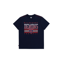 Melbourne Demons AFL Youth Sketch Tee | Navy