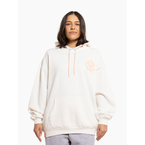 Melbourne Demons AFL Womens Puff Hood | Vintage White
