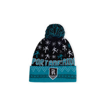 Port Adelaide Power AFL Adult Ugly Beanie OSFM | BLACK