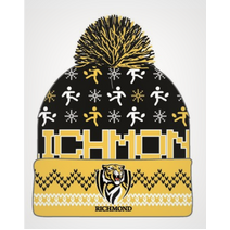 Richmond Tigers AFL Adult Ugly Beanie OSFM | BLACK