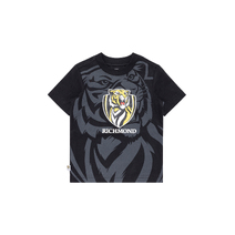 Richmond Tigers AFL Youth Oversize Crop Logo Tee
