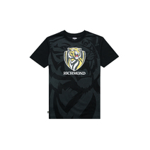 Richmond Tigers AFL Kids Oversize Crop Logo Tee