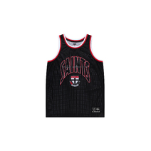 St Kilda Saints AFL Mens Basketball Singlet | Black
