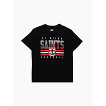 St Kilda Saints AFL Youth Sketch Tee | Black
