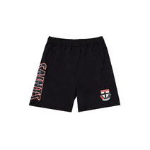St Kilda Saints AFL Kids Performance Shorts | Black