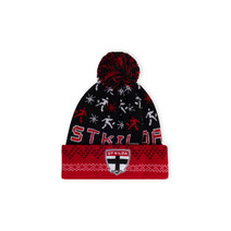 St Kilda Saints AFL Adult Ugly Beanie OSFM | BLACK