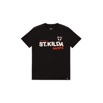 St Kilda Saints AFL Youth Graphic Tee | Black