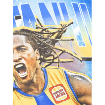 West Coast Eagles AFL NAITANUI Kids Poster Tee