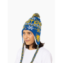 West Coast Eagles AFL Snowflake Beanie | Royal Blue