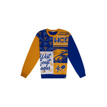 West Coast Eagles AFL Adults Ugly Crew Sweater | BLUE