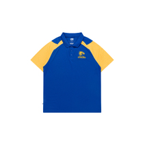 West Coast Eagles AFL Mens Sublimated Perf Polo | Blue/ Yellow