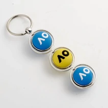 AO 2025 Three Tennis Ball PVC Keyring