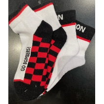 Essendon Bombers AFL Kids 2pk 1/4 Crew Ankle Socks