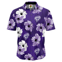 Hobart Hurricanes BBL Adults Aloha Party Shirt | Purple