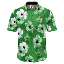 Melbourne Stars BBL Adults Aloha Party Shirt | Green