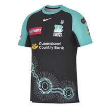 Brisbane Heat Mens BBL Nike Promo Match Indigenous Ss Jersey Home