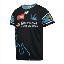 Brisbane Heat 25/26 BBL New Balance Adults Warm Up Tee | Black/Teal