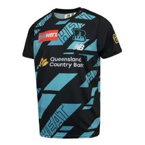 Brisbane Heat 25/26 BBL New Balance Youth Training Tee | Black/Teal