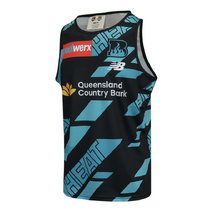 Brisbane Heat 25/26 BBL New Balance Adults Training Singlet | Black/Teal