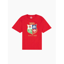 British & Irish Lions Rugby Mens Crest Tee | Red