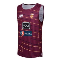 Brisbane Lions NEW BALANCE AFL Mens Training Singlet | Maroon