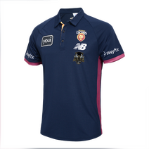 Brisbane Lions 2025 NB Adults Premiers Media Polo