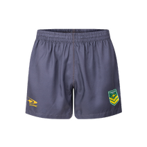 Australian Kangaroos 2025 CLASSIC Mens Performance Gym Shorts | Grey