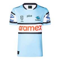 Cronulla Sharks NRL Mens 2025 Home Guernsey | Sky